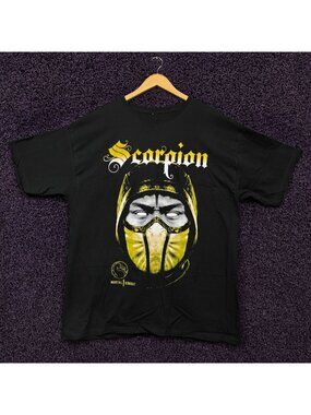 Mortal Kombat Scorpion Double Sided T-Shirt Size XXL